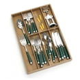 thumbnail image 2 of Lipper International Bamboo Wood Flatware Organizer with 7 Compartments, 2 of 2