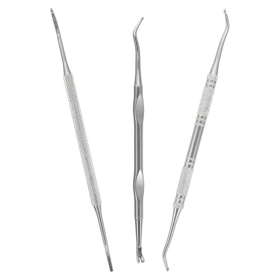 XIRQI Stainless Steel Ingrown Toenail Tool Kit - 3pcs