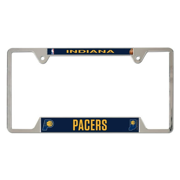 WinCraft  Indiana Pacers Chrome Plated Metal License Plate Frame