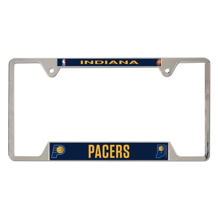WinCraft Indiana Pacers Chrome Plated Metal License Plate Frame
