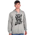 thumbnail image 5 of Unable To Quit Too Legit Gym Workout Zip Up Hoodie Men's Women's Brisco Brands M, 5 of 6