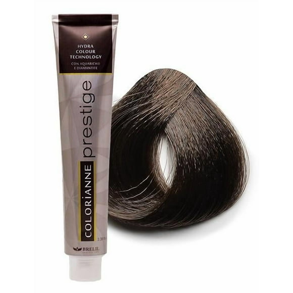 Brelil Colorianne Prestige Permanent Cream Hair Color 100 ml | Rich Coverage, Long-Lasting, Made in Italy - 6.10H
