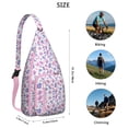 thumbnail image 2 of Vintage Leopard Sling Backpack - Romantic Animal Print Crossbody Bag, Fashionable Anti-Theft Daypack, 2 of 4