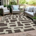 thumbnail image 6 of Addison Rugs Chantille Indoor/Outdoor Transitional Lines Fudge Washable Rectangle Rug, 10' x 14', 6 of 6