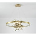 thumbnail image 3 of Bethel International LED Chandelier Gold Aluminum & Acrylic, 3 of 14