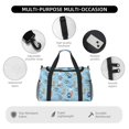 thumbnail image 4 of Easygdp Cute Animals Surfers Print Gym Bag Travel Duffel Bag,Weekender Bags for with Compartment,Carry on Overnight Bag, 4 of 7