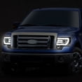 thumbnail image 4 of DNA Motoring For 09-14 Ford F150 LED DRL Chrome Clear Corner Projector Headlight Lamps Pair, 4 of 10
