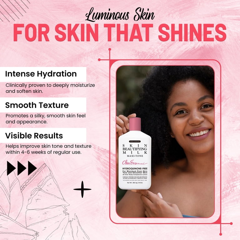 Clear Essence Milk Maxi-Tone Body Lotion - Dermatologist Tested