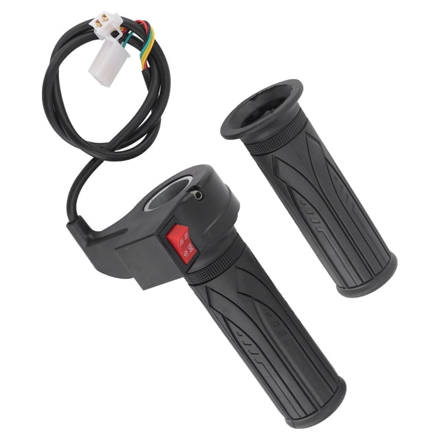 Poignées de Vélo à Commutateur, Pièces de Vélo Poignée d'Accélérateur Durable à Rotation pour Vélos Électriques pour Trottinettes pour Tricycles Électriques