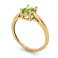 thumbnail image 2 of Clara Pucci 14K Yellow Gold 1ct Peridot Solitaire Ring for Women, 2 of 7