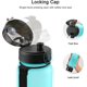 thumbnail image 4 of Sports Water Bottle, 17oz/26oz/32oz/50oz Leak Proof & Bpa Free Tritan Plastic Reusable Water Bottles For Travel Gym Fitness Running School, 4 of 5