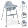 thumbnail image 1 of Trona BABY JOY 4 en 1 convertible con patas ajustables gris, 1 of 9