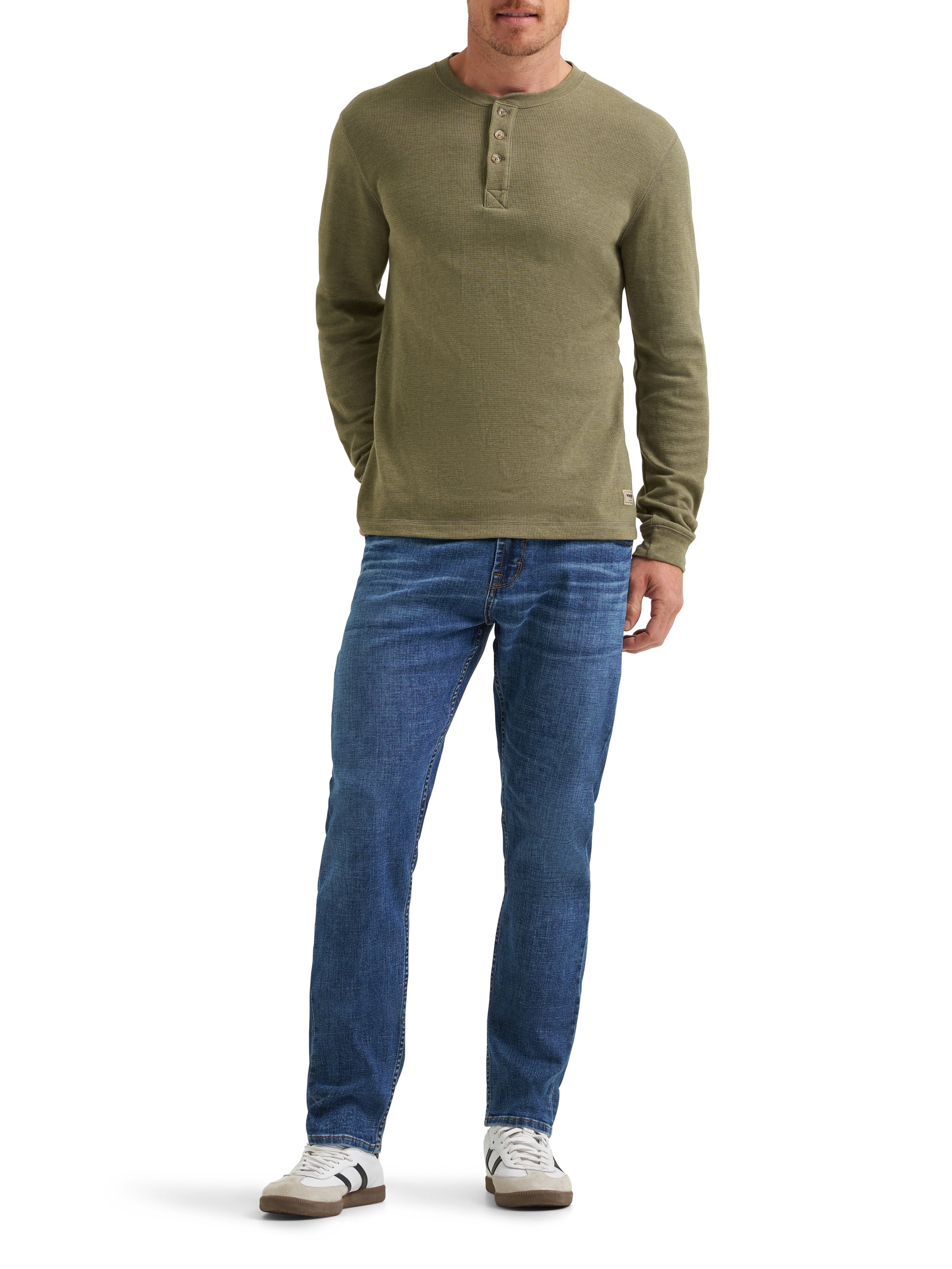 Wrangler® Men's All Day Flex Taper Fit Denim Jeans with Performance Waistband