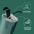 thumbnail image 4 of BOTTLE BOTTLE Stainless Steel Tumblers with Handle, Insulated Tumblers with 2 Lids, 22oz 2IN1 Coffee Cup for Home Office and Party, Travel Cups for Woman and Man as Gifts Green, 4 of 7