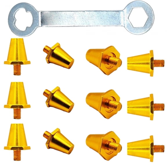Antislip Soccer Shoe Replacement Screw In Cleats Aluminum Alloys Construction for Football Shoes