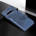 thumbnail image 4 of for Galaxy S10 Case Wallet Credit ID Card Holder Slot Pocket Protective Cover with Wrist Hand Strap Mandala Print Pattern Cute Case for Galaxy S10 Blue, 4 of 7