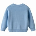 thumbnail image 4 of Afdoent Girls Sweaters Embroidered Soft Knit Sweater Kids Fall Pullover Sweaters Top Birthday Daily Wear 6-9 Months, 4 of 8