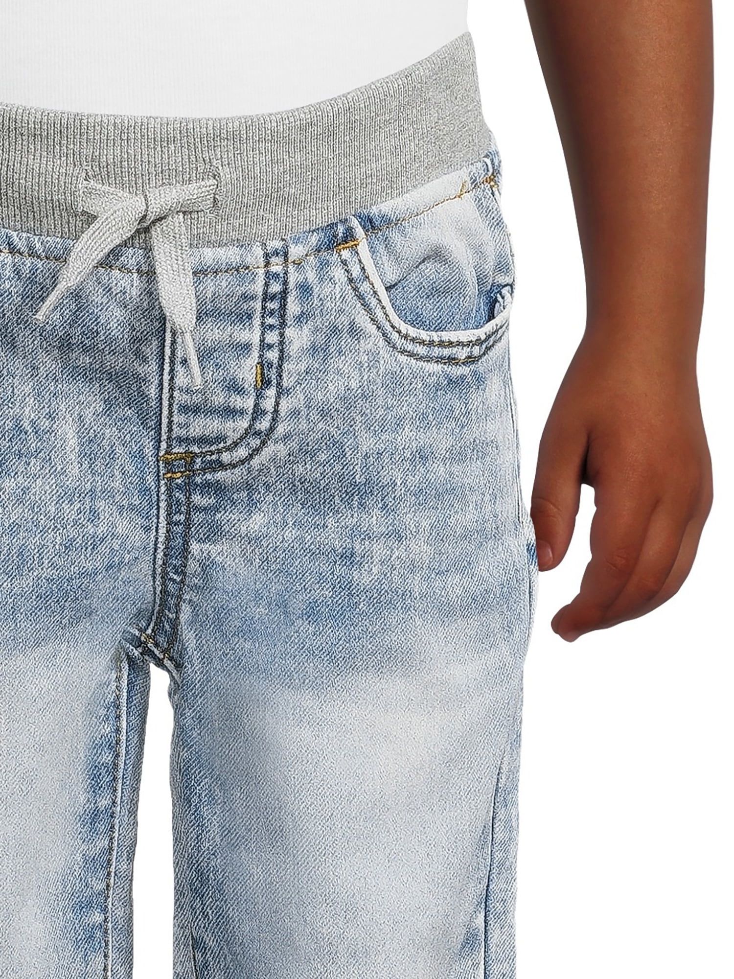Wonder Nation Toddler Boy's Knit Denim Jeans, Sizes 12M-5T
