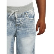 Wonder Nation Toddler Boys Knit Denim Jeans, Sizes 12M-5T