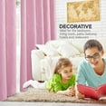 thumbnail image 4 of Deconovo Blackout Curtains Grommet Thermal Insulated Room Darkening Curtain for Bedroom, Wave Line and Dots (2 Panels, 52" x 54", Pink), 4 of 9