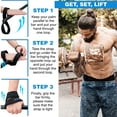 thumbnail image 6 of RDX Anti Slip Men Cotton Blue Weight Lifting Straps, 6 of 8