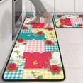 thumbnail image 2 of Kitchen Rugs Sets Of 2,Pioneer Flower Floral Print Pattern Anti Fatigue Kitchen Mat Rugs Non Slip Washable,Decorative Kitchen Floor Mats for Kitchen,Sink,Laundry,17X47 Inch, 2 of 5