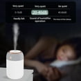 thumbnail image 4 of Latrodar USB Humidifier With ,Quiet Cool Mist Humidifier For Bedroom And Office ,Plants, Easy To Clean Gray Creative, 4 of 5