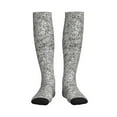 thumbnail image 3 of Compression Socks for Women and Men - Silver Glitter Compression Socks Circulation for Workout, 3 of 8