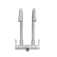 thumbnail image 2 of Ecomeon G1/4 Double Nozzle Single Cold Faucet 360 Degree Rotating 304 Stainless Steel Basin Tap For Kitchen Bathroom,Kitchen Faucet,Basin Tap, 2 of 8