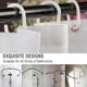 thumbnail image 3 of 3d Bathroom Shower Curtain With 12 Hooks Mildew Resistant Waterproof Shower Curtain Purple, 3 of 4