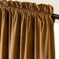 thumbnail image 4 of Velvet Green Curtains 108 Inches Long Black Out Thermal Insulated Room Darkening Curtain Drapes Luxury Back Tab Window Treatments for Bedroom Living Room 2 Panels, 52 x 108 Inch, Moss Green, 4 of 9