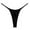 Black, variant on alcepopk Thong for Women Cotton Underwear Low Rise Panties Woman Thongs(Gold,M)