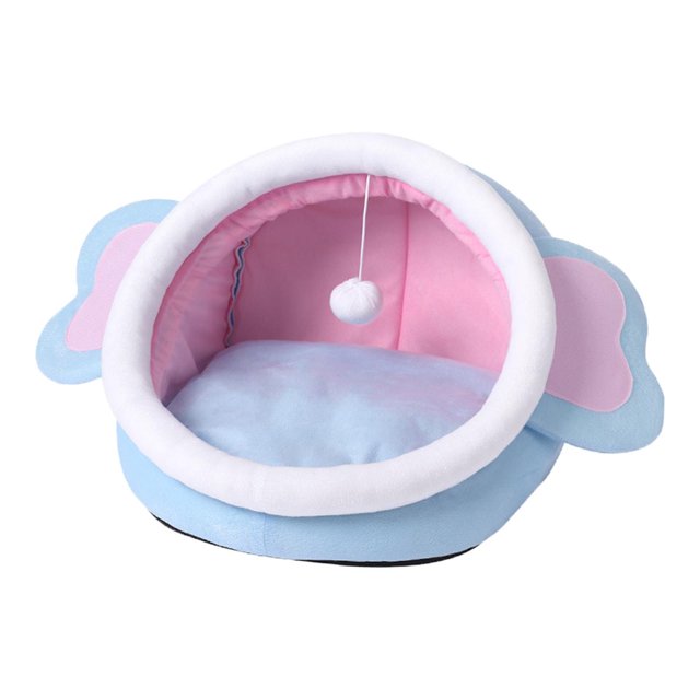 Greeniant Navidad gato casa cueva cabaña estera tienda nido cojín invierno cálido antideslizante Perchas para gatos tipo 8 S