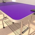 thumbnail image 4 of Demi Bonn 36" Pet Grooming Table for Large Dogs Adjustable Height Portable Trimming Table Drying Table w/Arm/Noose/Mesh Tray, Purple, 4 of 11