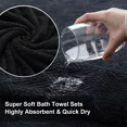 thumbnail image 5 of Green Essen 4 Pcs Ultra Soft Washcloths, 13x13 Inches Microfiber Face Towel 600 GSM Quick Dry Highly Absorbent, Super Soft for Body Face Bathroom Hotel & Spa,Black, 5 of 5
