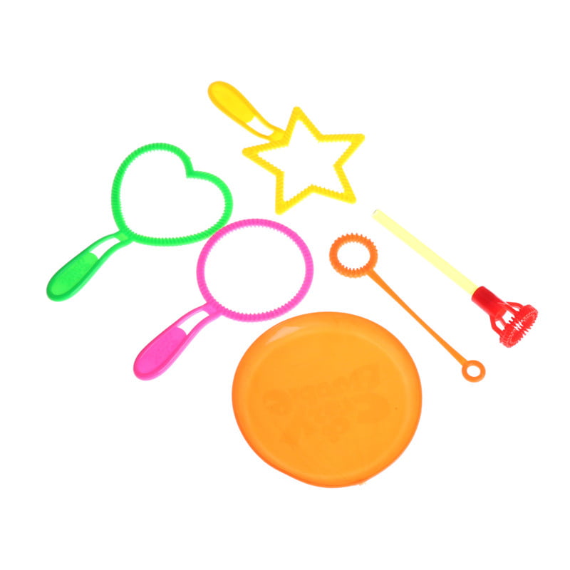 6pcs Blowing Bubble Soap Tools Bubble Sticks Set Outdoor Toy Kids Toy _vi 