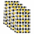 thumbnail image 2 of Yellow Lemons Kitchen Towels Set of 4, Summer Botanical Black White Checkered Absorbent Dish Towels for Kitchen, Microfiber Hand Towel, Quick Drying Tea Towel for Cleaning Decorative Dishcloths, 2 of 7