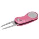 thumbnail image 3 of M Buder Herramienta de Reparación de Divot de Golf Plegable con Resorte Automático y Mango de Aluminio para Césped, Color Rosa, 3 of 9