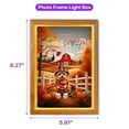 thumbnail image 5 of Thanksgiving Yorkshire Terrier Pilgrim Grateful, Thankful, Blessed Fall Welcome Acrylic Plaque with Wood Photo Frame Box Yorkie Dog Lover Gifts Light Box - 00021, 5 of 5