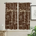 thumbnail image 3 of Retro Rustic Coffee Small Curtain Rod Pocket Short Curtains Half Drapes Partition Cabinet Door Window Curtains Home Decor, 3 of 6