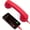 Rose Red, variant on Type-C Microphone for Senior Citizens' Phones,Multi-Color Tangle-Free Cable-Simply Connect to Your Phone to Make Calls,Featuring A Volume Control Button.Design with An Ergonomic External Earpiece