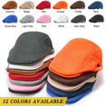 thumbnail image 7 of Minzimin Men's Mesh Cap Breathable Summer Newsboy Hat Adjustable Beret Cabbie Driving  Hats, 7 of 7