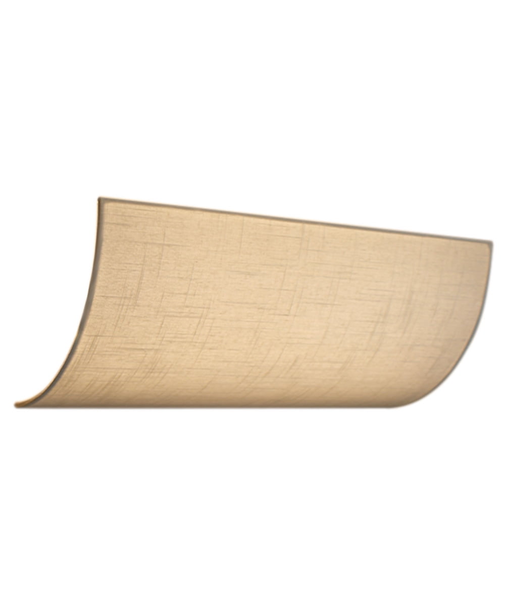 Moderne Vanity Light Cover Conversion Kit, 20"W White Textured Fabric