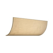 Modern Vanity Light Cover Conversion Kit, 20"W White Fabric Shade - LED Hollywood Lights (No Wiring)