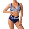 thumbnail image 2 of Traje de baño de dos piezas con estampado de moda y cintura alta para mujer, tankini, traje de baño de dos piezas para mujer, tankinis para mujer, traje de baño de 2 piezas para mujer, trajes de baño, 2 of 7