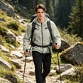 thumbnail image 2 of Sewkxo Mens Rain Jacket Lightweight Waterproof Raincoat with Hood Outdoor Rain Gear Travel Hiking Cycling,Light Green 3XL, 2 of 8