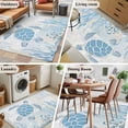 thumbnail image 5 of Area Rugs 2.7'x5', Blue Turtle Coastal Carpet for Living Room Bedroom Dining Room, Coral Summer Beach Nautical Ocean Blue Throw Kitchen Rugs Non Slip Washable Rectangle Indoor Outdoor Rugs, 5 of 8