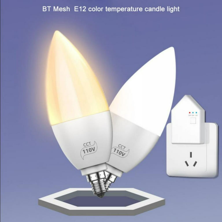 E14 LED Filament Candle Shape Light Bulb,E14 European Base Bulb,Warm White  2700K 600LM 60W Equivalent,C35 Clear Glass Torpedo Shape Bullet
