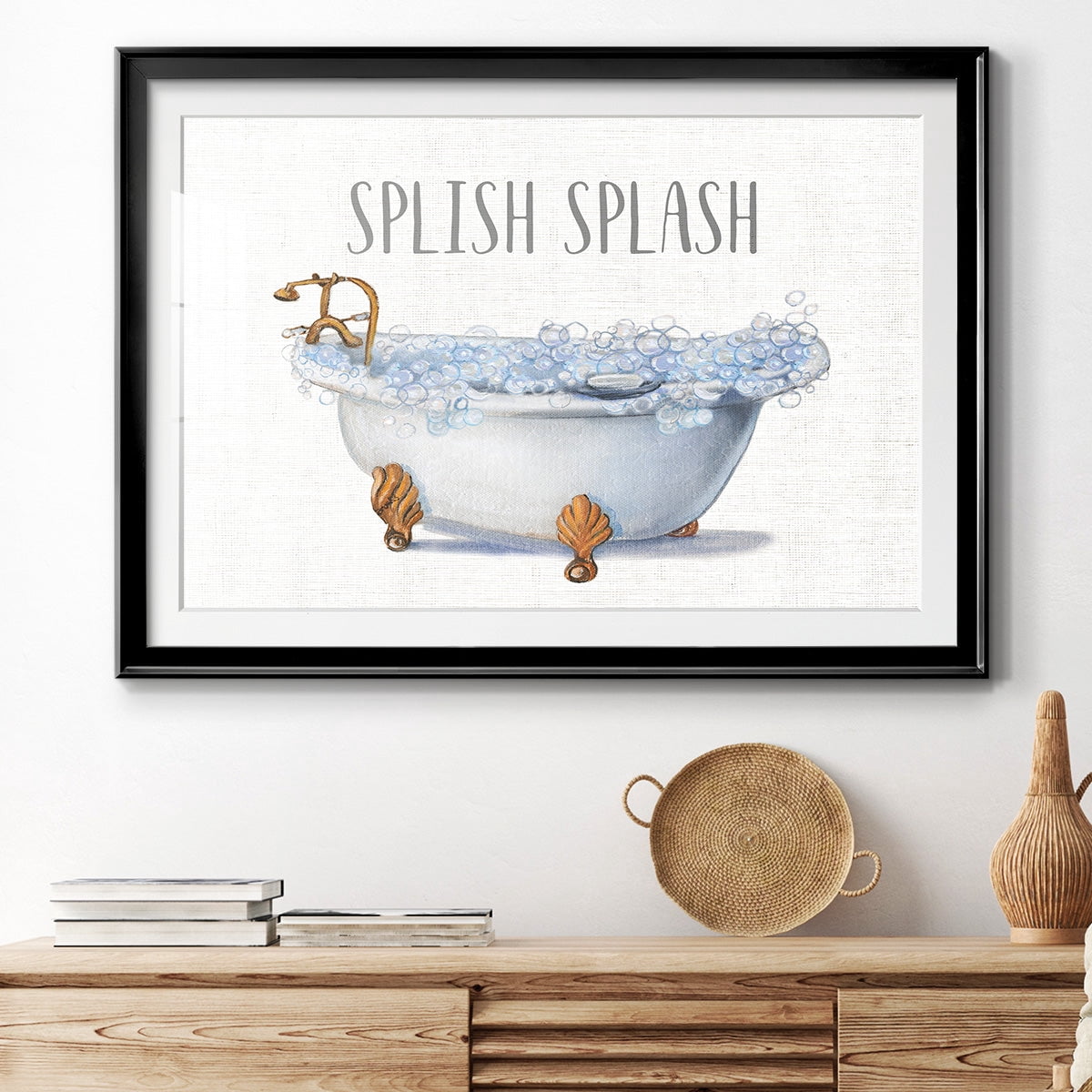 Splish Splash Premium Framed Print - Ready to Hang