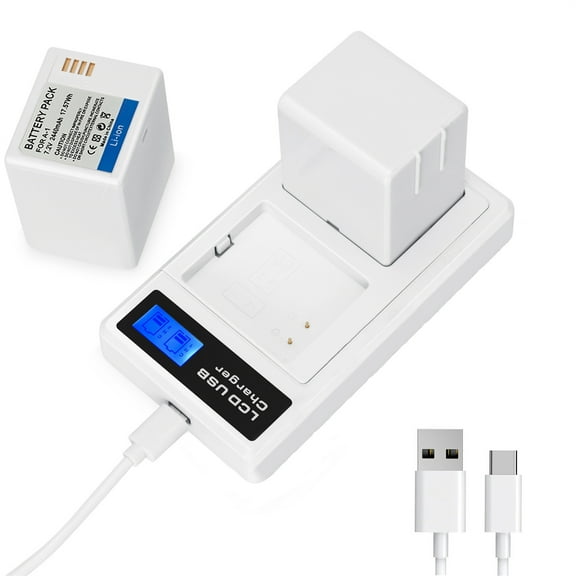 2-Pack Rechargeable Battery for Arlo Pro/Pro 2(VMA4400), 7.2V 2440mAh Replacement Battery With Dual Contect Charger Station Compatible With Arlo Spotlight Camera